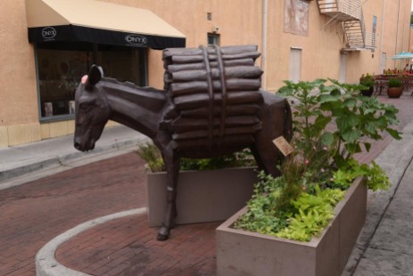 Sculpture of a donkey